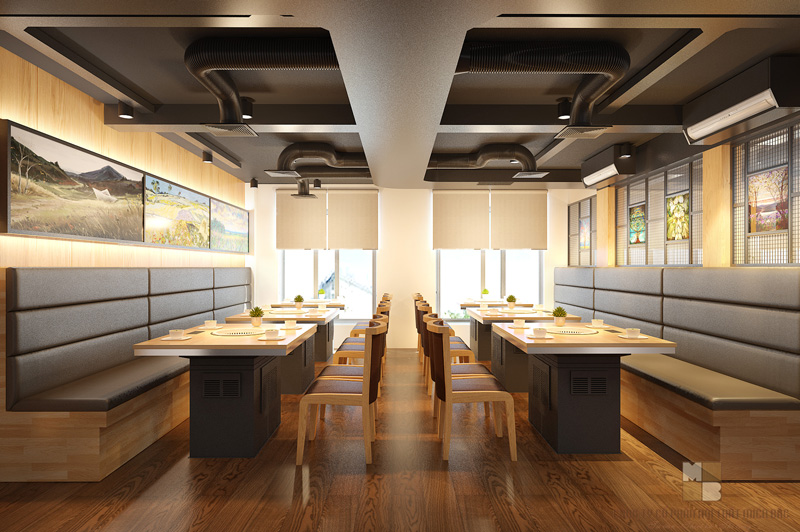 Thiết kế nội thất nhà hàng Isteam sang trọng (Phần 2)